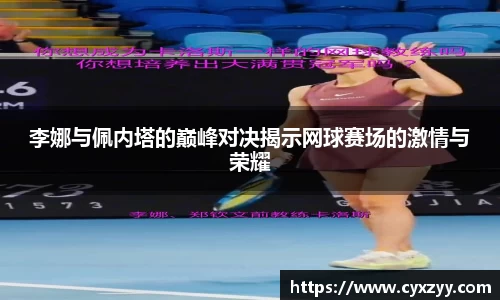 李娜与佩内塔的巅峰对决揭示网球赛场的激情与荣耀