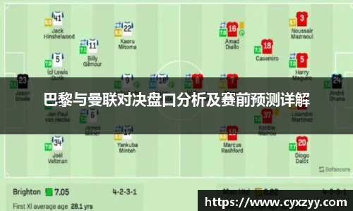 巴黎与曼联对决盘口分析及赛前预测详解